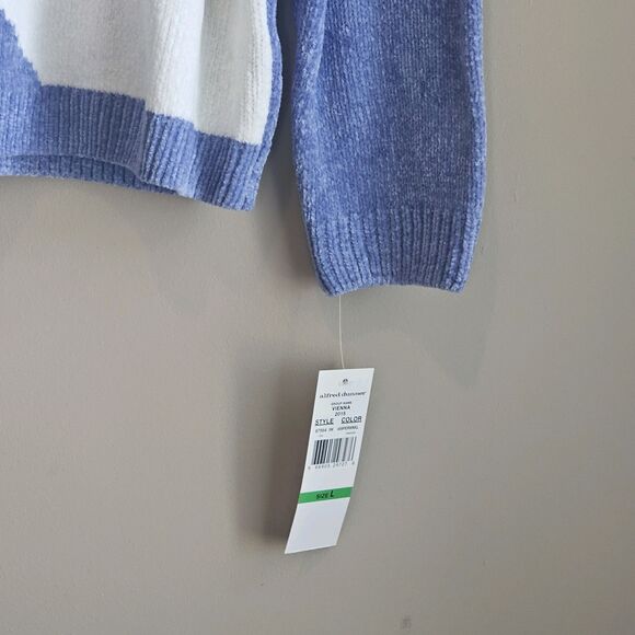 Alfred Dunner Chenille Sweater 3 Pc Set Large Stripe Embroidery Beaded Knit Lot - Picture 9 of 16